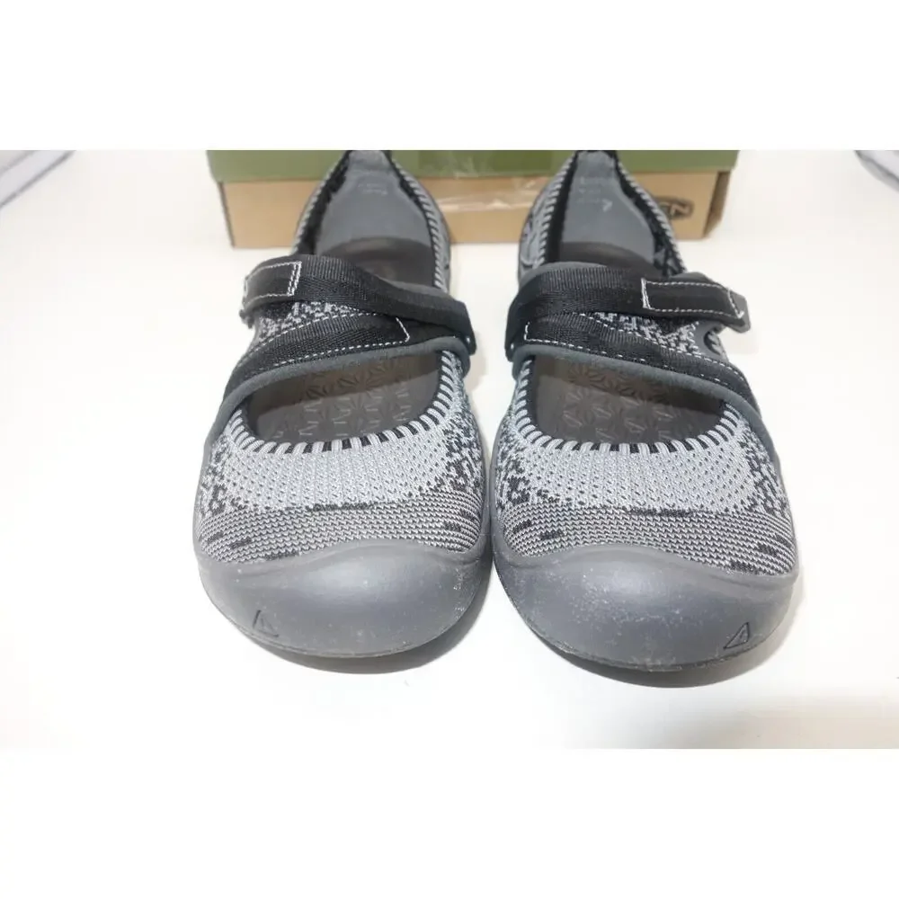 NEW Keen Moxie Sport Mary Jane Flat Sport Water Shoes Youth Gray Girls Size 6